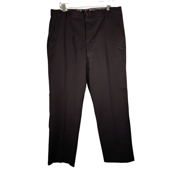 Dockers Levi's workday khaki pants mens 36x30 black classic flat front stretch - Picture 1 of 13